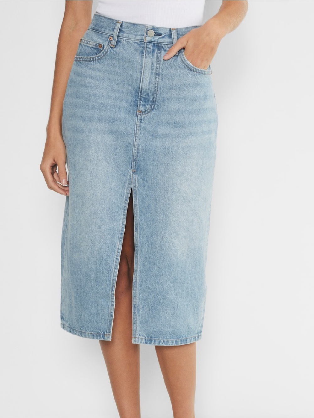 NEW Denim Forum Halle Denim Skirt
